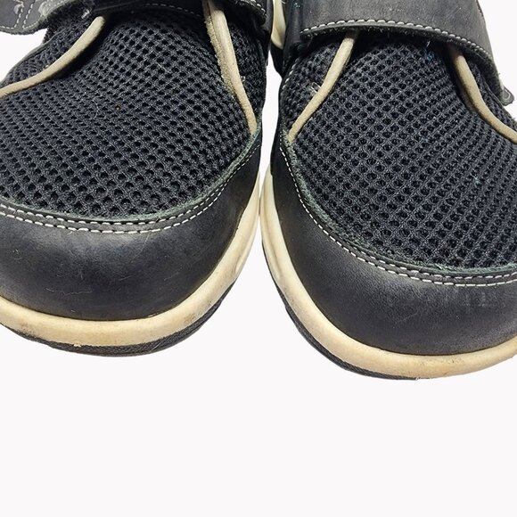 New Feet Medical Footwear Womens 9.5 Black Leather Mesh Comfort Sneakers - Picture 2 of 9